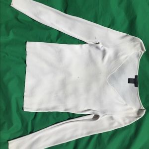 The Limited Ivory Long Sleeve Stretch Top